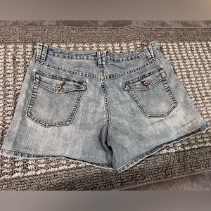 Vintage High Waisted Faded Glory Stretch Jean Shorts